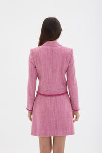 Pembe Dokulu Mini Etek