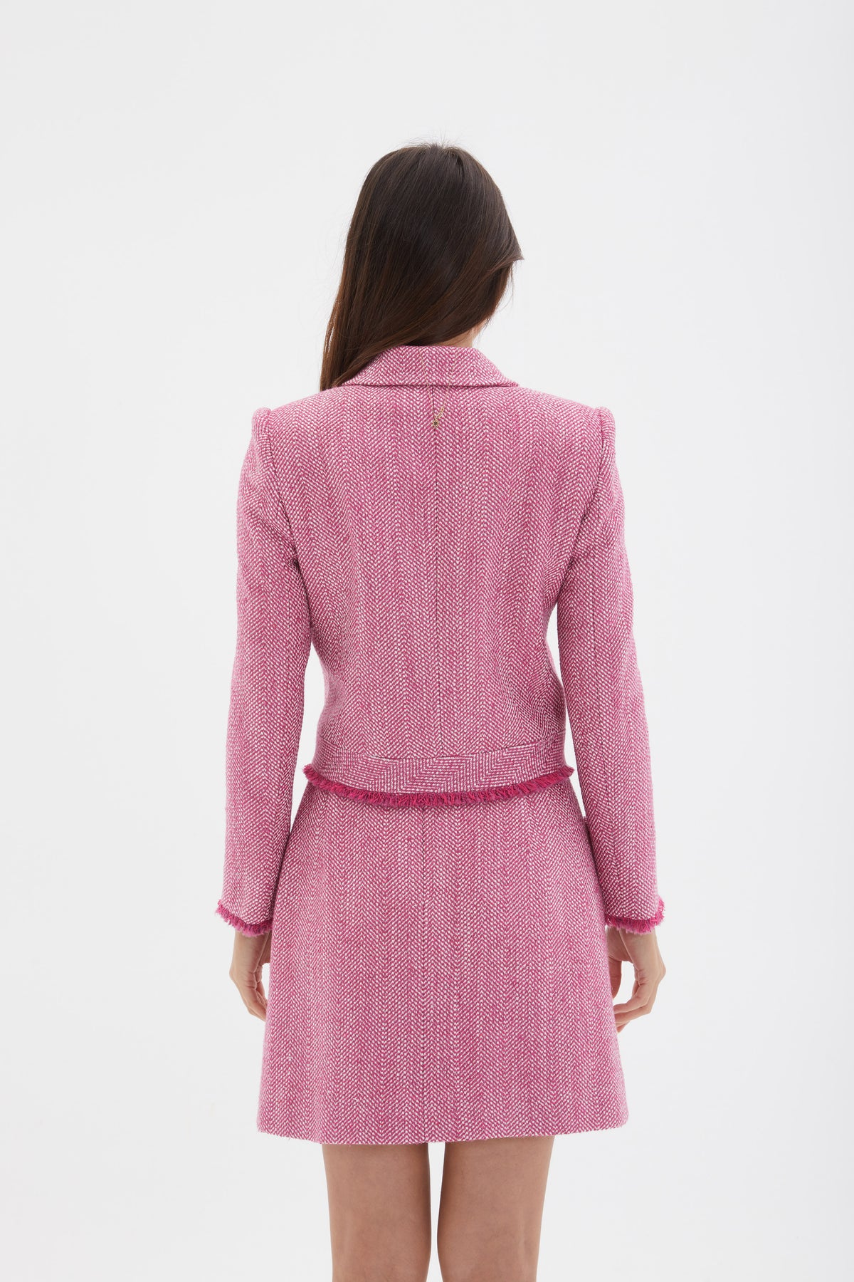 Pembe Dokulu Mini Etek